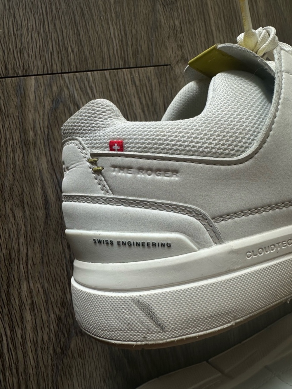 On Cloud x The Roger Men's White Sneakers - Picture 8 of 8